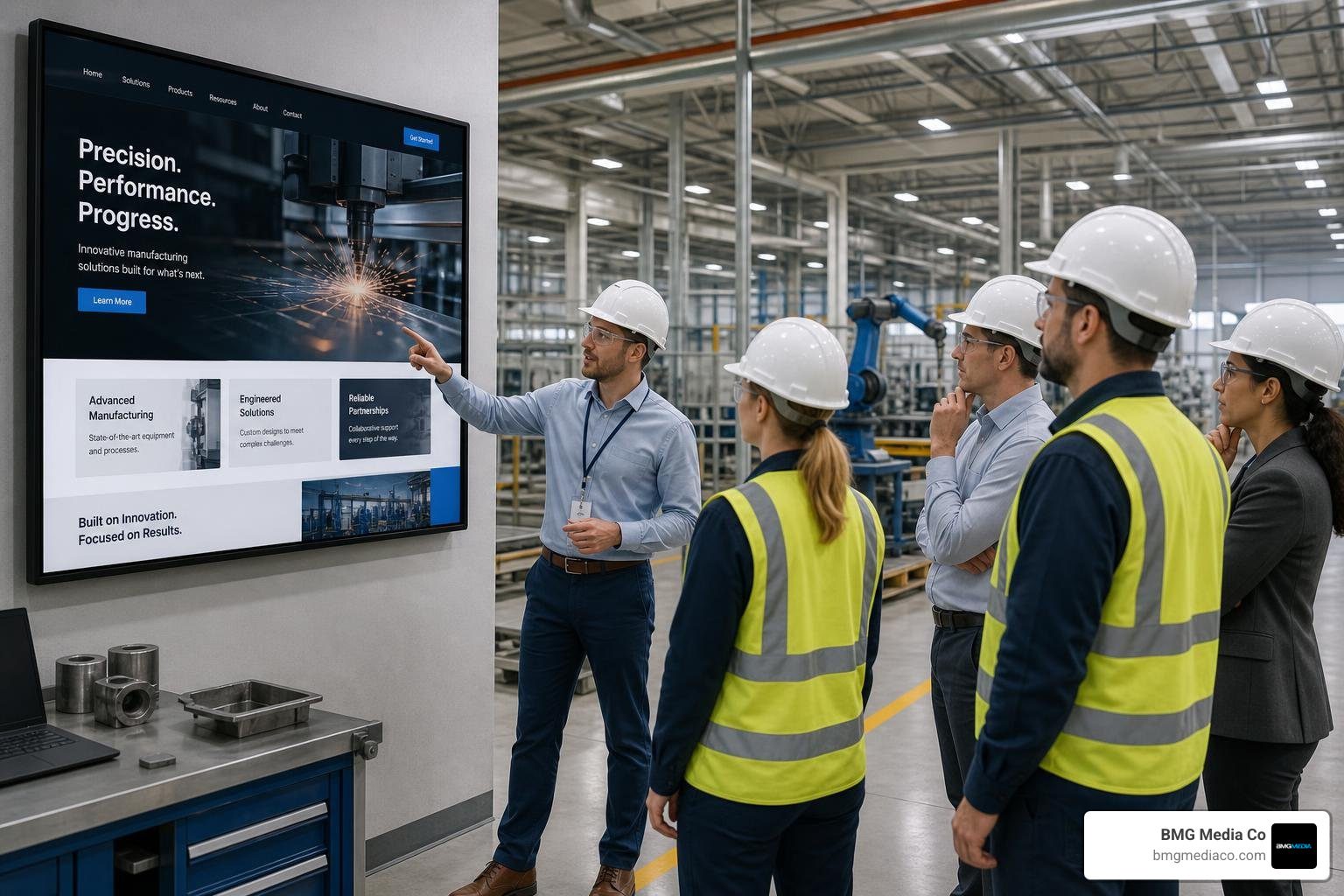 manufacturing brand website redesign